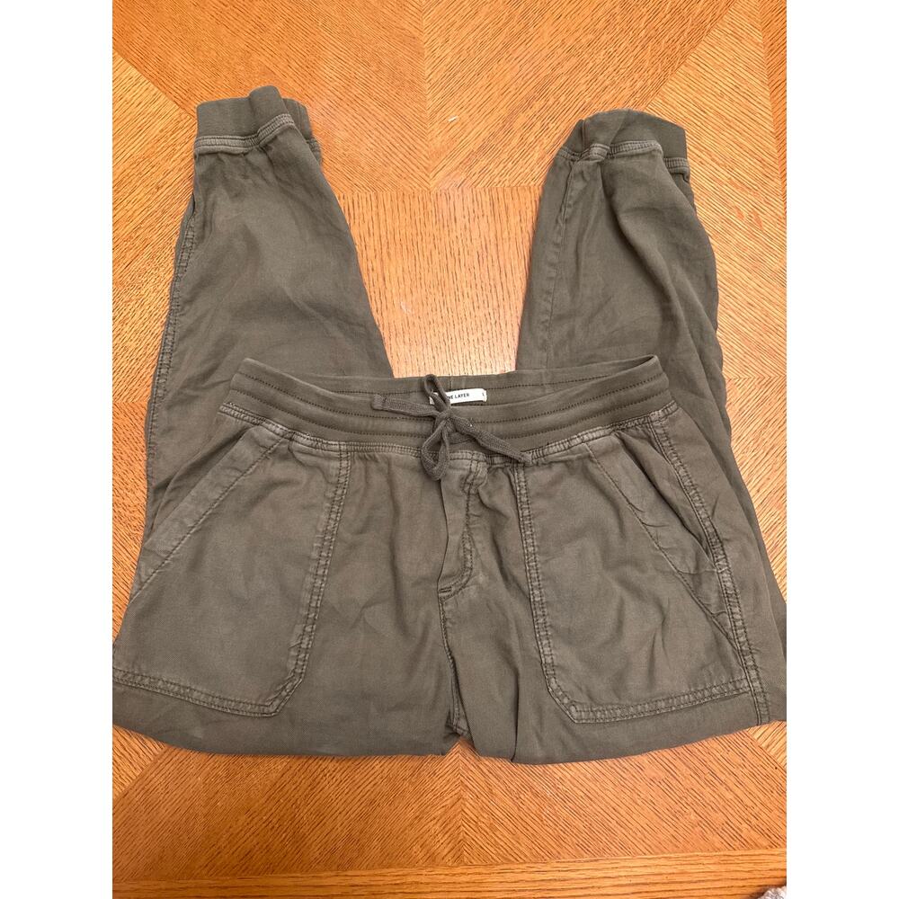 Marine Layer Women's Gorp Pull On Jogger Casual Athleisure Green Pants Large - Picture 2 of 6